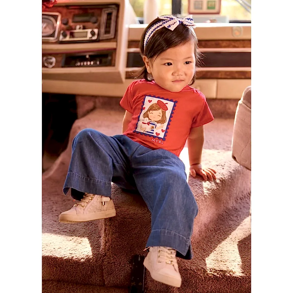 Mayoral Yazlık Kız Bebek Pantolon Lacivert