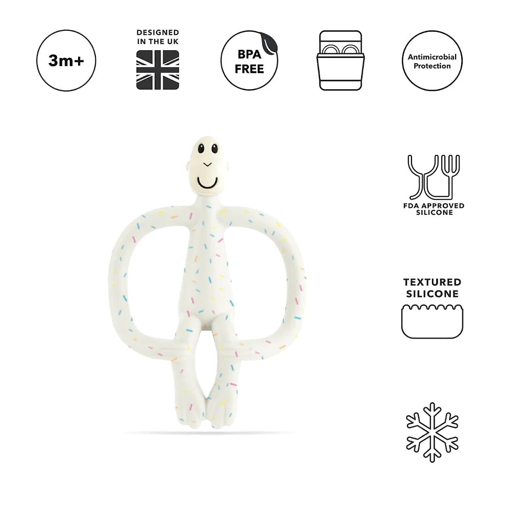 Matchstick Monkey Silikon Diş Kaşıyıcı Konfeti