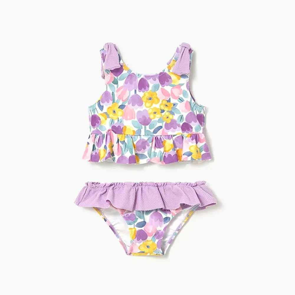 Mayoral Yazlık Kız Bebek Mayo Set Lila