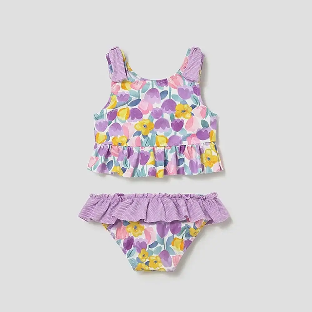 Mayoral Yazlık Kız Bebek Mayo Set Lila