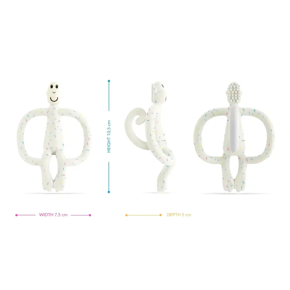 Matchstick Monkey Silikon Diş Kaşıyıcı Konfeti