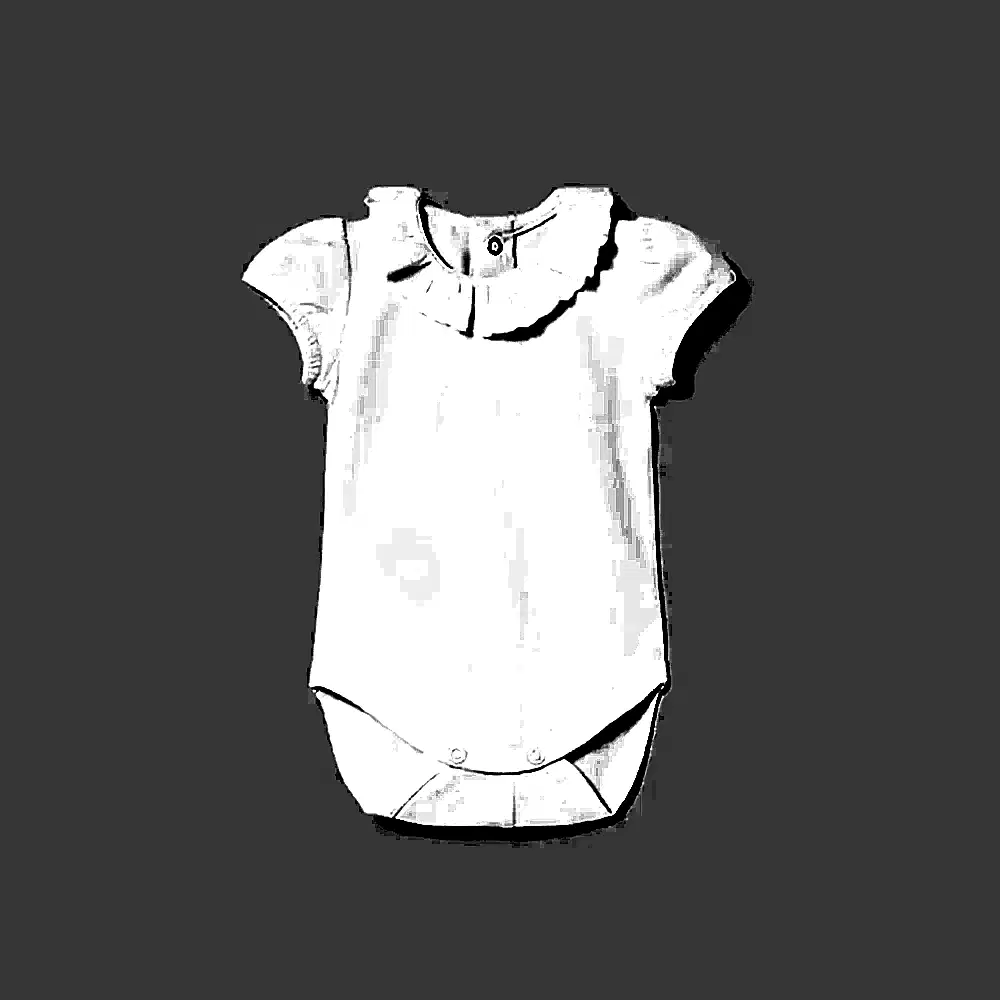 Mayoral Yazlık Kız Bebek Kısa Kol Body Beyaz