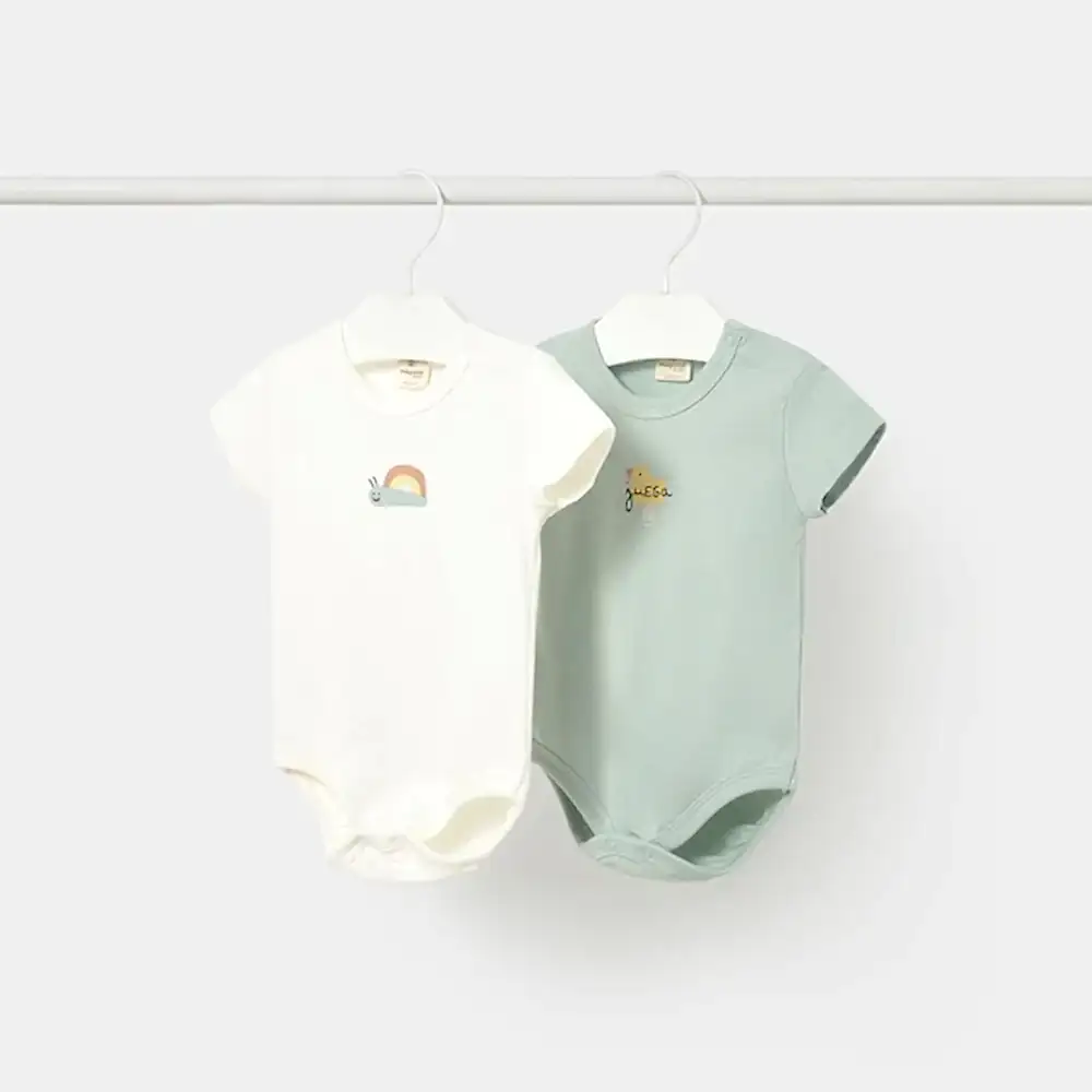 Mayoral Yazlık Bebek Kısa Kol Body 2'li Set Yeşil