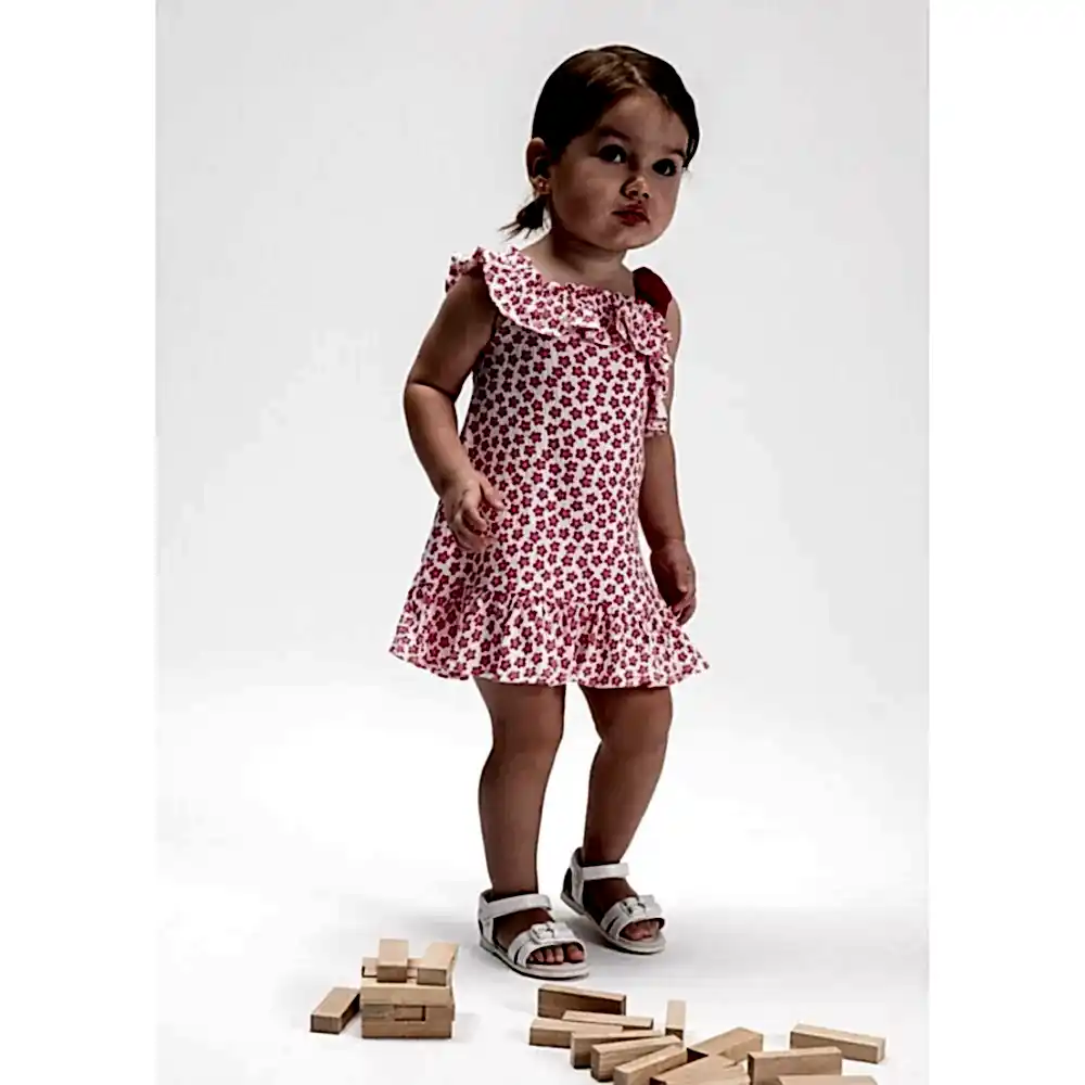 Mayoral Yazlık Kız Bebek Elbise Kırmızı