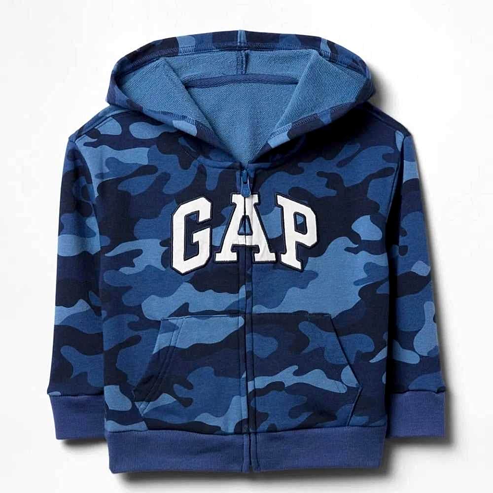 GAP Logolu Erkek Bebek Relaxed Fermuarlı S-Shirt Ceket Lacivert