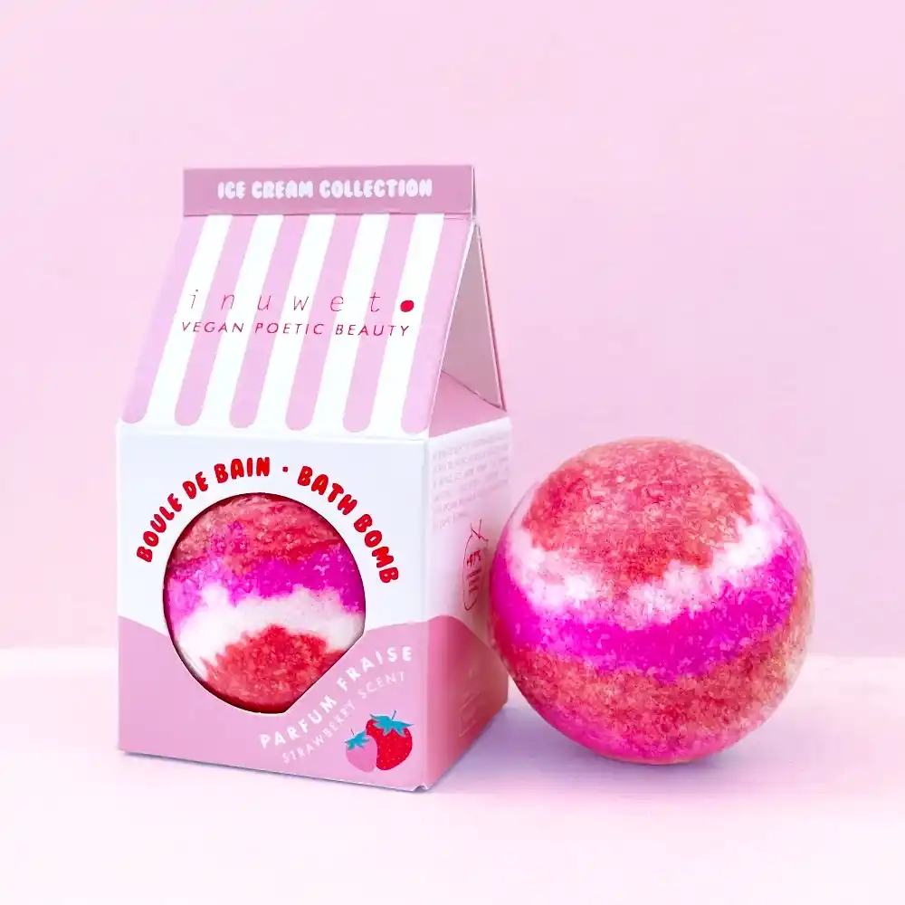 Inuwet Icecream Çilek Banyo Bombası