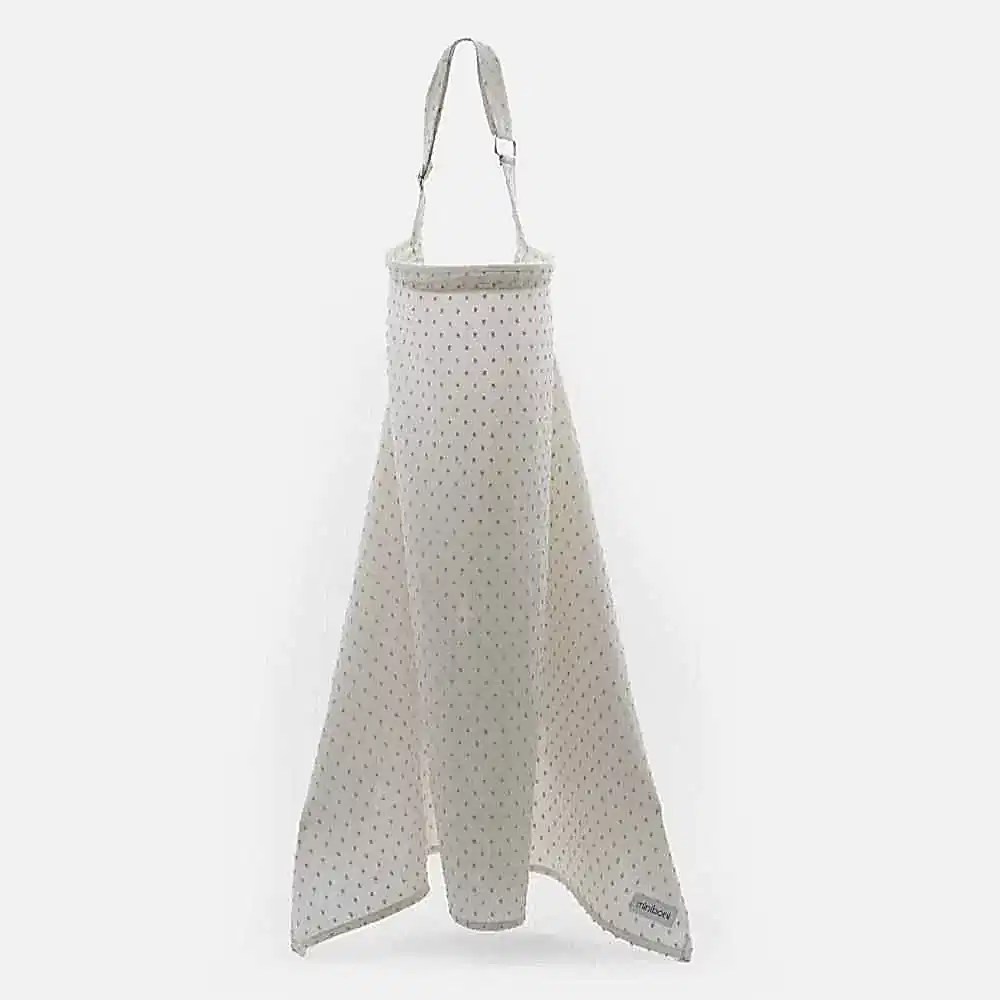 Miniboni Müslin Emzirme Örtüsü White Gri