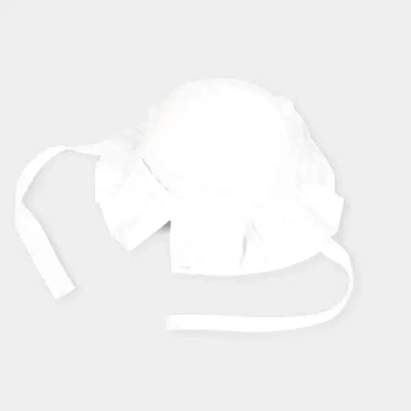 Mayoral Yazlık Kız Bebek Şapka Beyaz