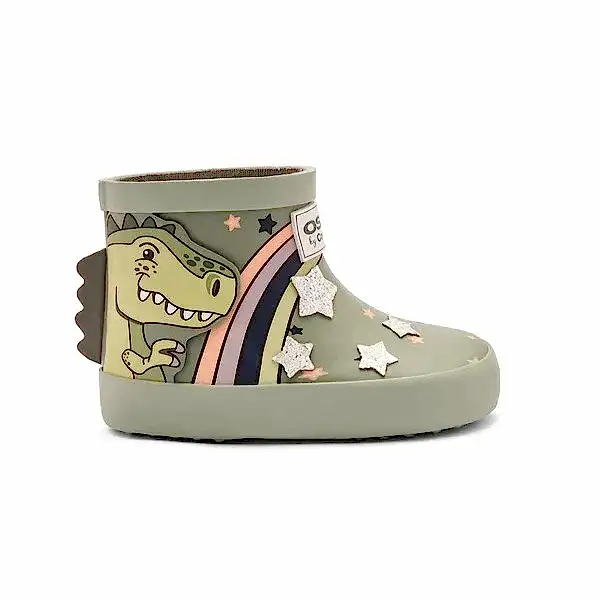 Conguitos Erkek Çocuk Yağmur Botu - Dinozor Yeşil - Bot Çizme