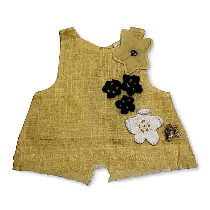 Tuc Tuc Yazlık Kız Bebek Bluz Sarı