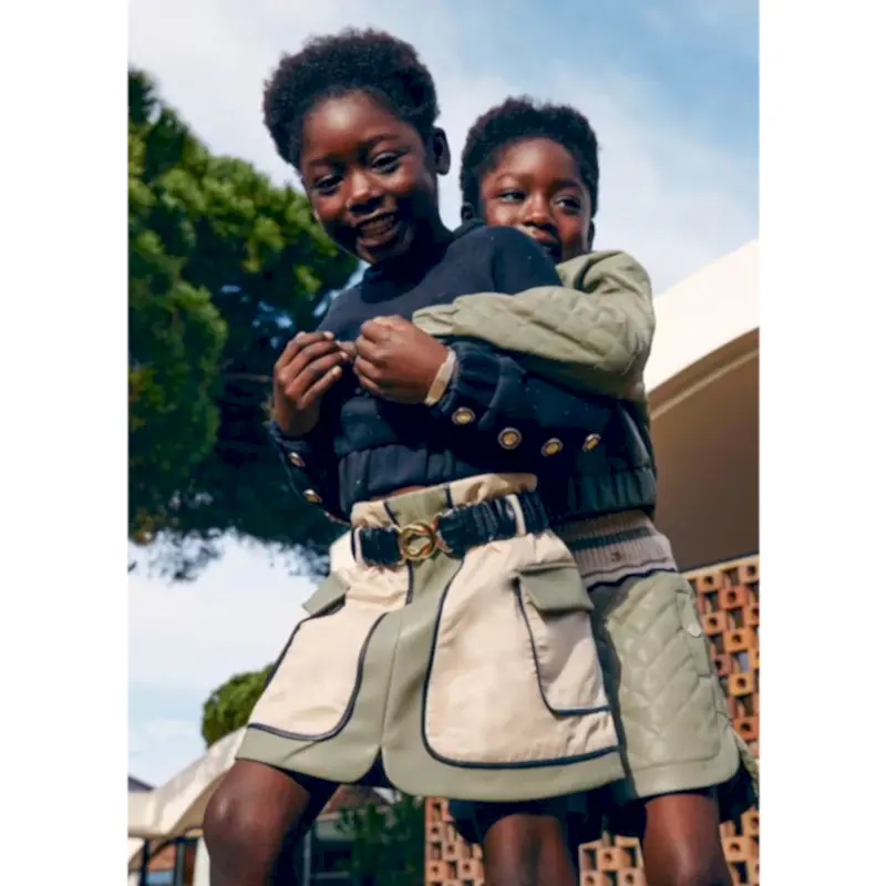 Abel & Lula Kışlık Kız Krep Etek Bej - Elbise,Etek