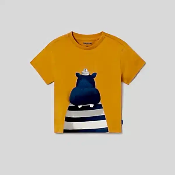 Mayoral Yazlık Erkek Bebek Kısa Kol T-shirt Turuncu