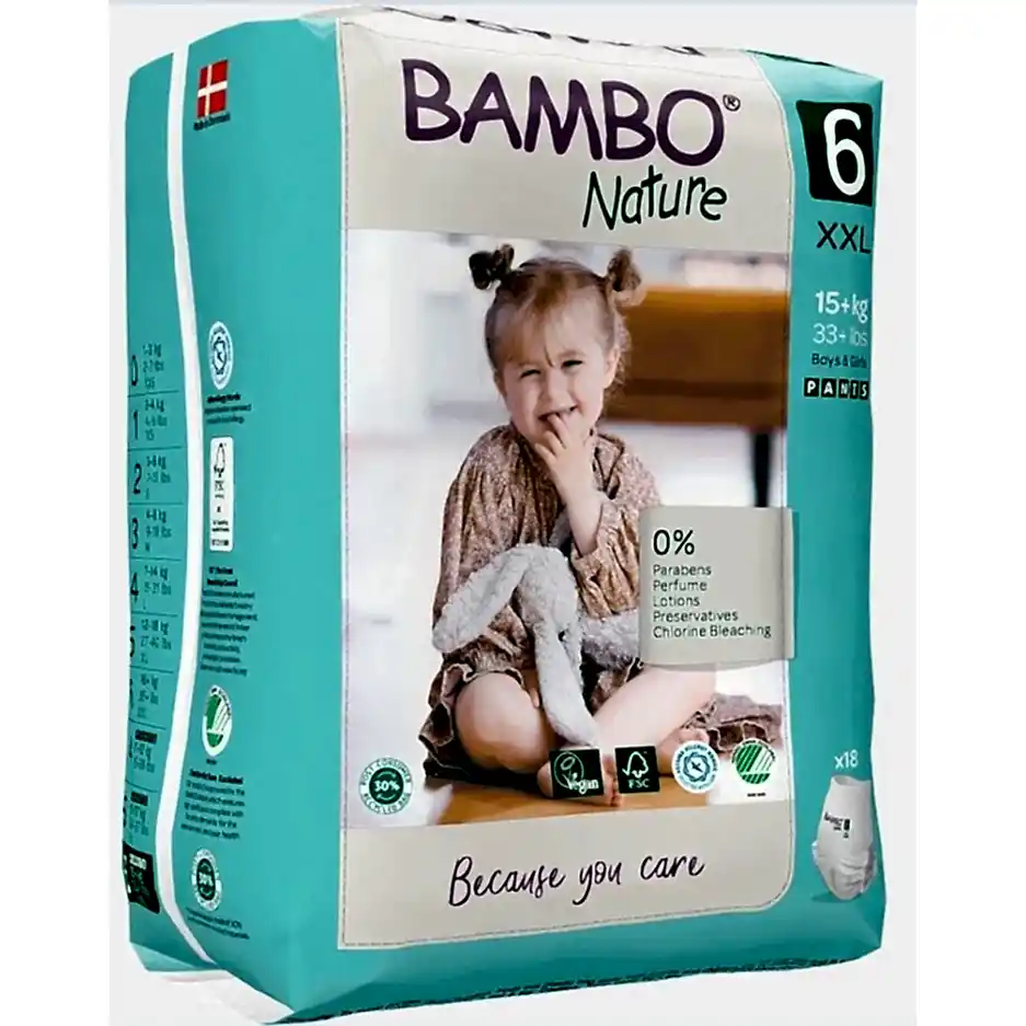 Bambo Nature No :6 Külot Bez XXL 18 kg+ (18 adet) STD - Bebek Bezleri