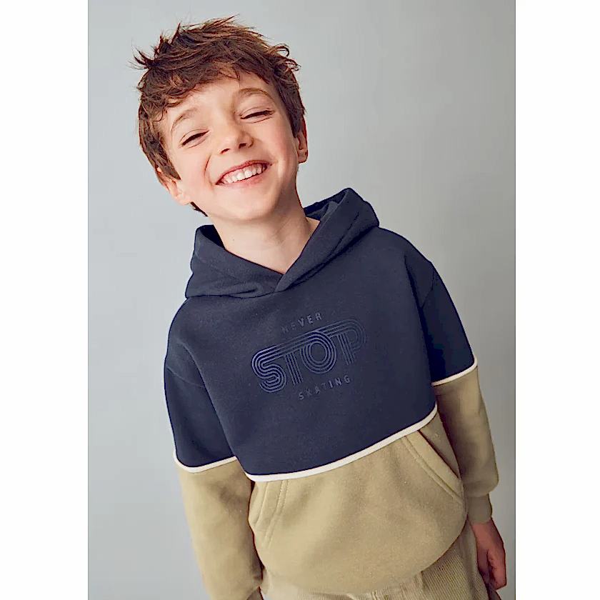 Mayoral Kışlık Erkek Uzun Kol Kapşonlu Sweatshirt Lacivert