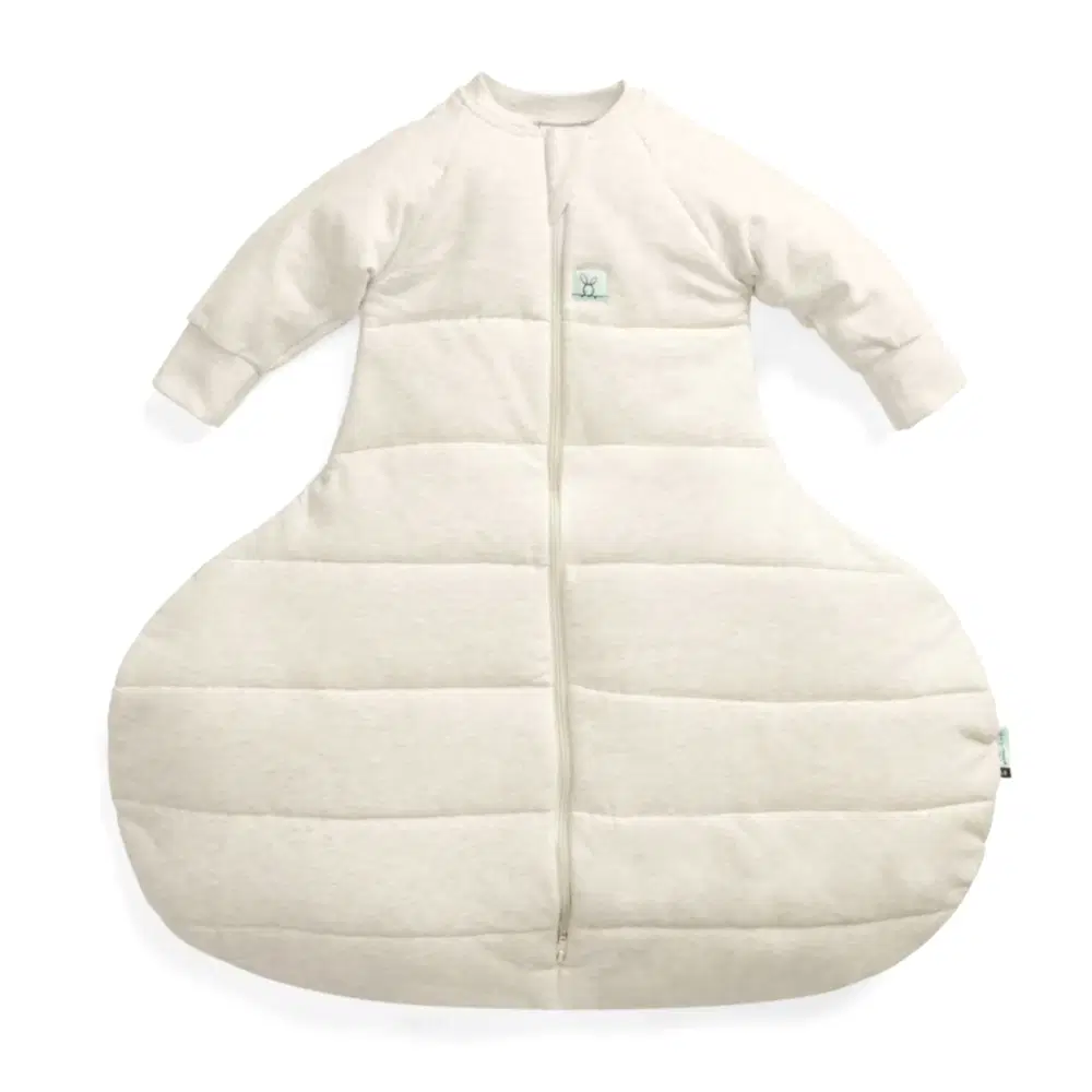 ErgoPouch Australia ErgoPouch Organik Pamuklu Kalça Displazya Koşum Uyku Tulumu 3.5 Tog - Oatmeal Marle Ekru