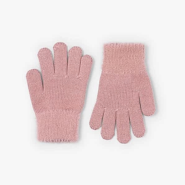 Mayoral Kışlık Kız Kürklü Örme Eldiven Pembe