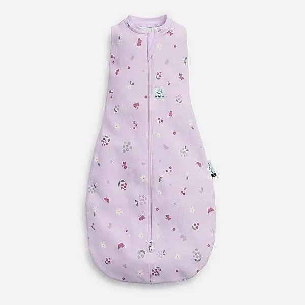 ErgoPouch Australia ErgoPouch Organik Pamuklu Kundak 1.0 Tog - Butterfly Garden Lila
