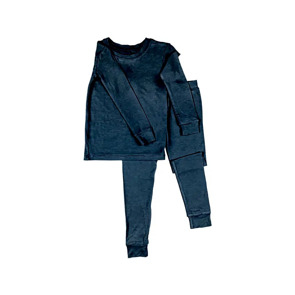 Bebesense Bambu Uzun Kollu Pijama Takımı Mavi - Pijamalar