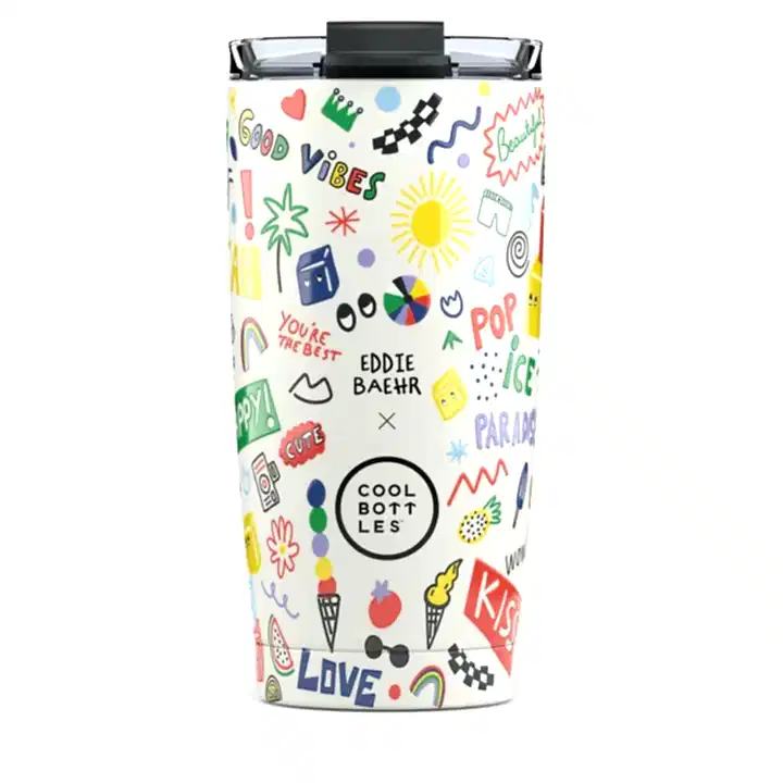 Cool Bottles Paslanmaz Çelik Bardak - The Tumbler Good Vibes 550ml - Suluk