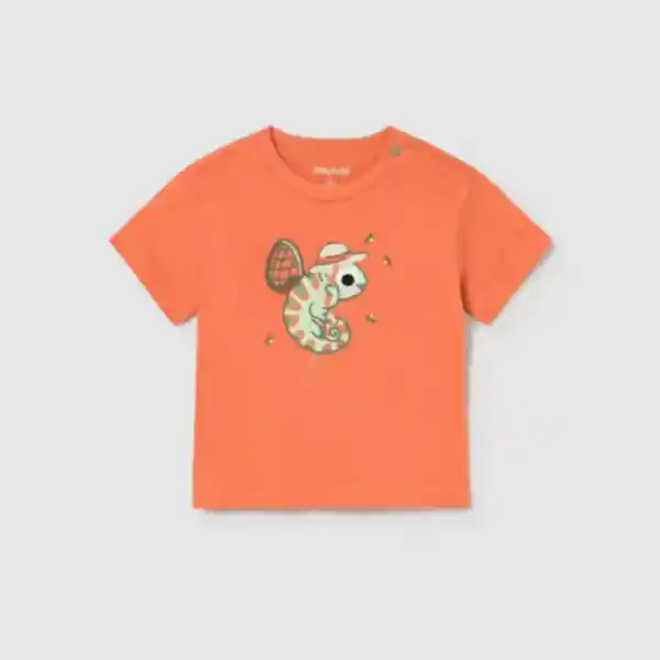 Mayoral Yazlık Erkek Bebek Kısa Kol T-shirt Turuncu