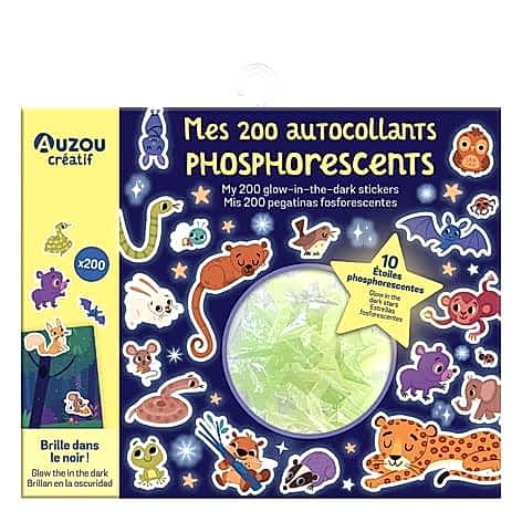 Auzou 200 Fosforlu Sticker Seti – Poster + 10 Yıldız - Kitap