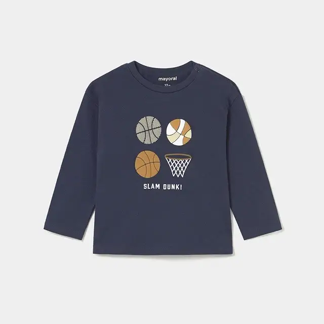 Mayoral Kışlık Erkek Bebek Uzun Kol T-shirt Lacivert