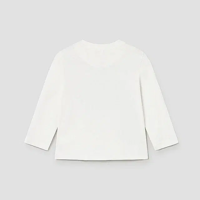 Mayoral Kışlık Erkek Bebek Uzun Kol T-shirt Ekru