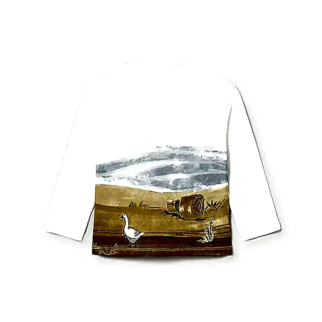 Mayoral Kışlık Erkek Bebek Uzun Kol T-shirt Ekru