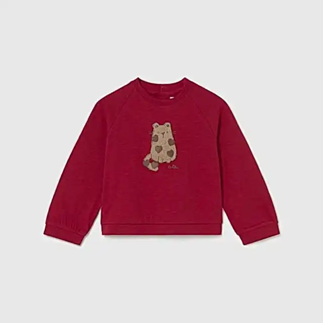 Mayoral Kışlık Kız Bebek Uzun Kol Sweatshirt Kırmızı