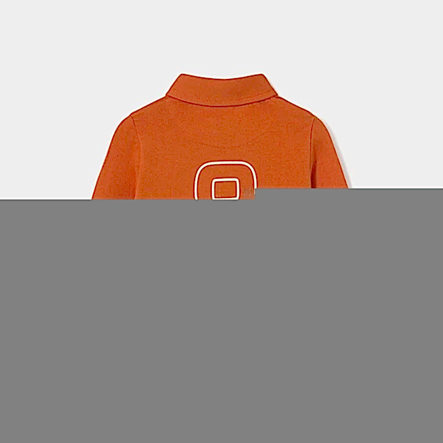 Mayoral Kışlık Erkek Bebek Polo Uzun Kol T-shirt Turuncu