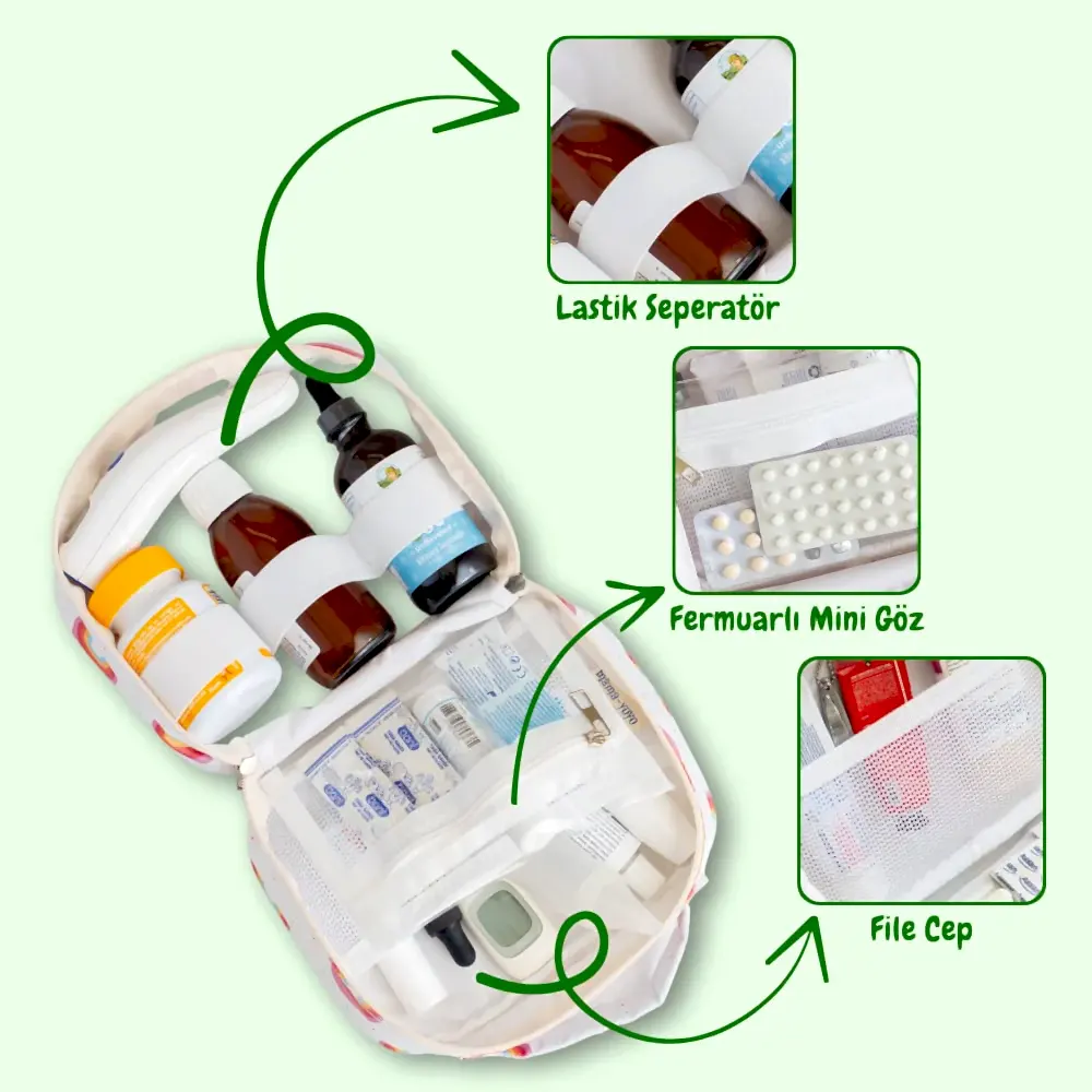 Mama Yoyo Seyahat / İlaç Çantası Çizgili