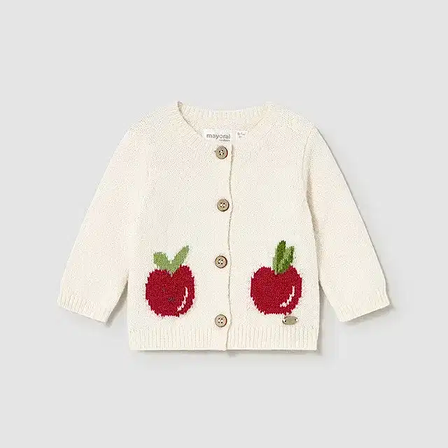 Mayoral Kışlık Kız Bebek Hırka Ceket Ekru