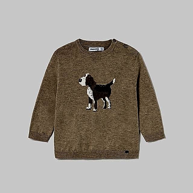 Mayoral Kışlık Erkek Bebek Örme Kazak Bej