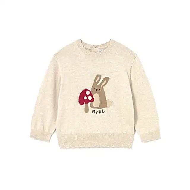 Mayoral Kışlık Kız Bebek Örme Kazak Bej