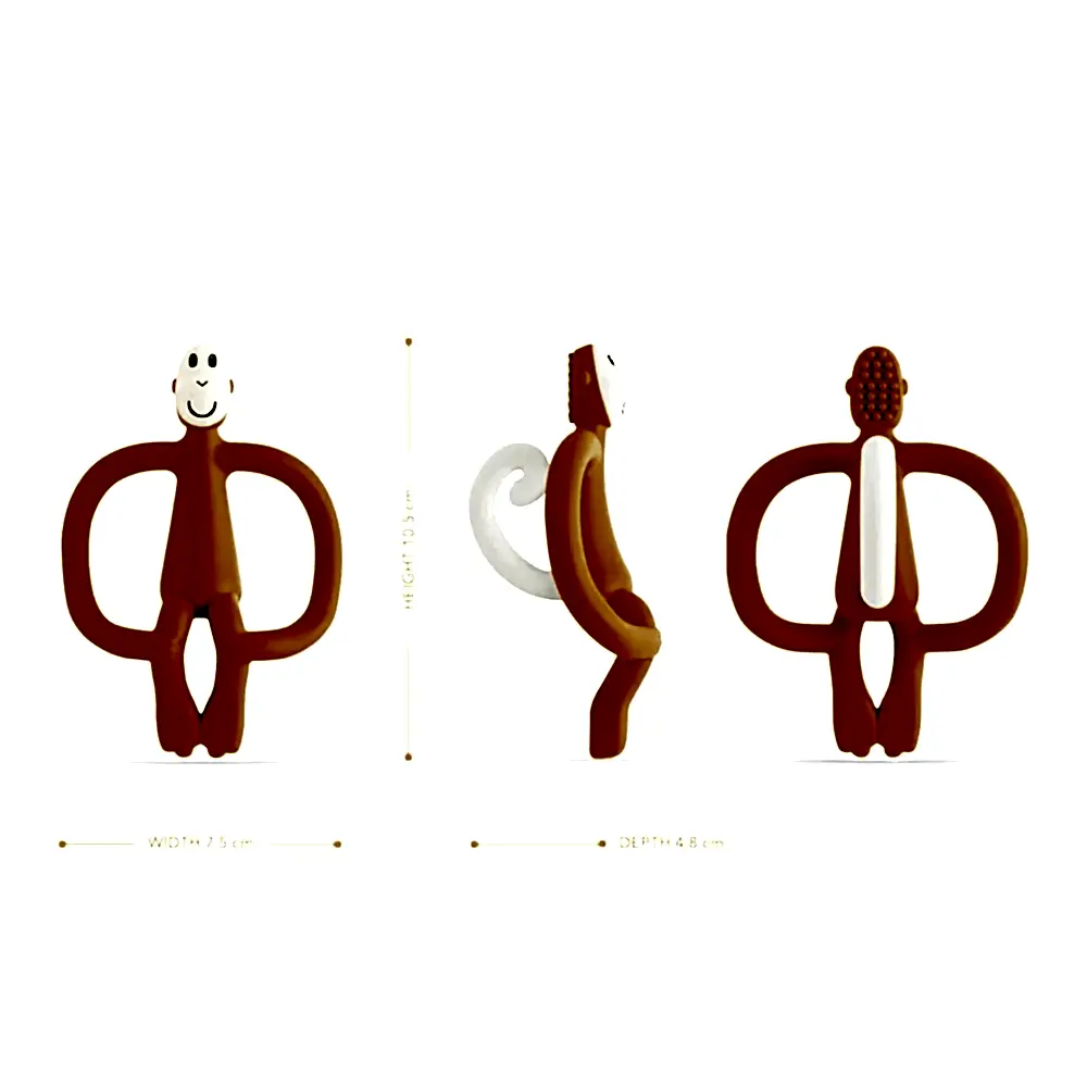 Matchstick Monkey Silikon Diş Kaşıyıcı Turuncu