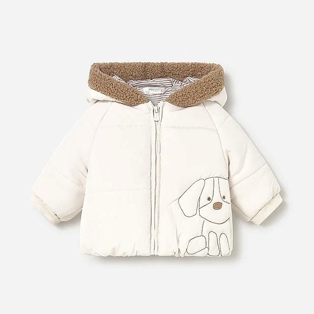 Mayoral Kışlık Erkek Bebek Çift Taraflı Kapşonlu Mont Ekru