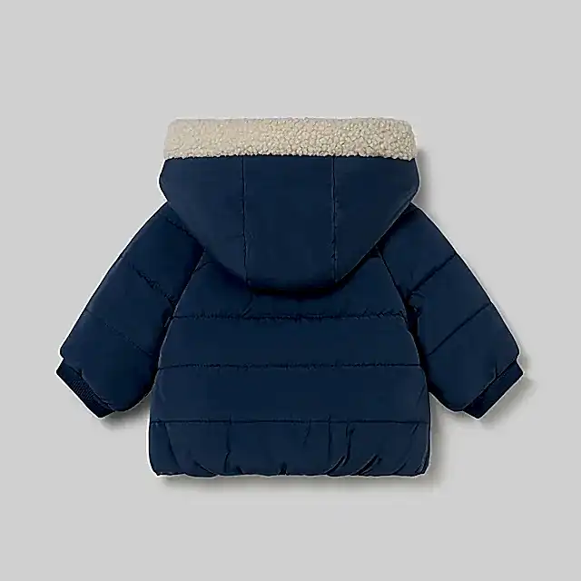 Mayoral Kışlık Erkek Bebek Çift Taraflı Kapşonlu Mont Mavi