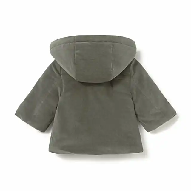 Mayoral Kışlık Erkek Bebek Kapşonlu Trençkot Stil Mont Yeşil