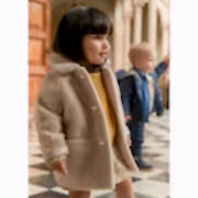 Mayoral Kışlık Kız Bebek Kürk Palto Bej