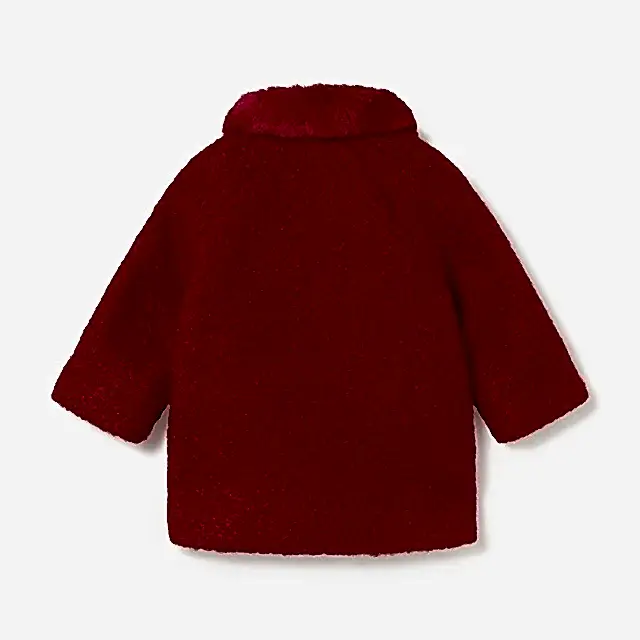 Mayoral Kışlık Kız Bebek Kürk Palto Kırmızı
