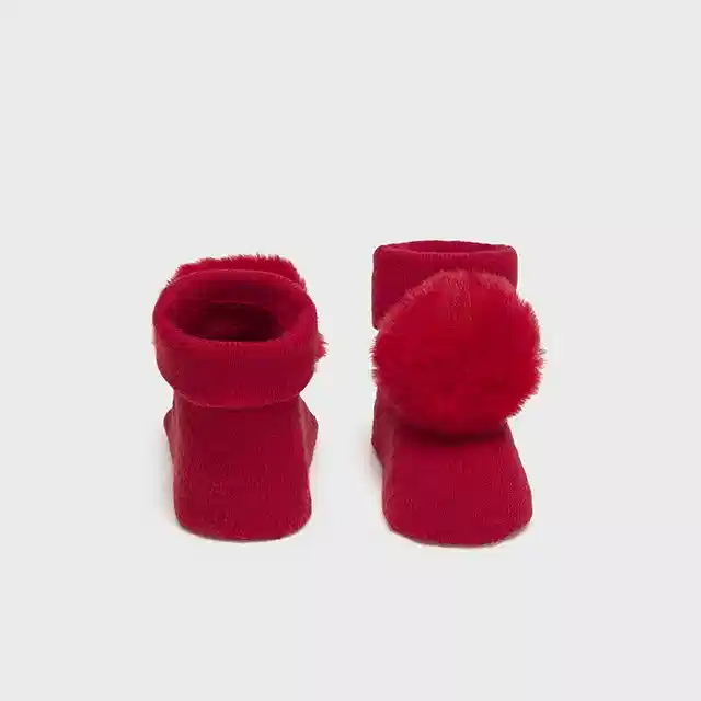 Mayoral Kışlık Kız Bebek Çorap Saç Bandı Set Kırmızı