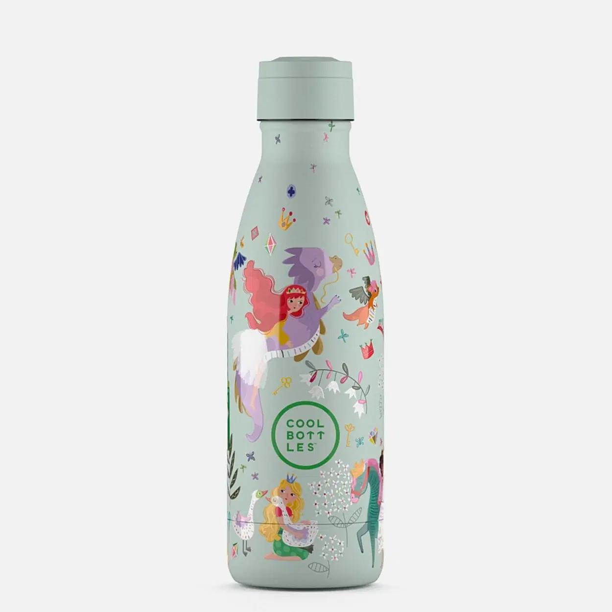 Cool Bottles Paslanmaz Çelik Suluk - The Kids Bottle Princess Kingdom 350 ml