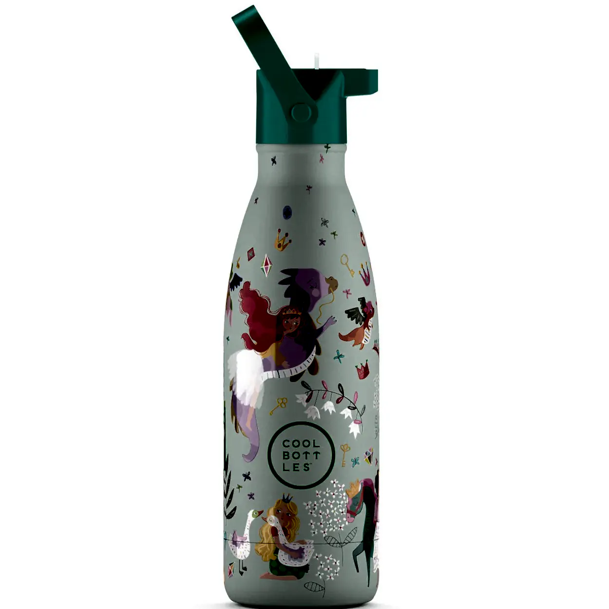 Cool Bottles Paslanmaz Çelik Suluk - The Kids Bottle Princess Kingdom 350 ml