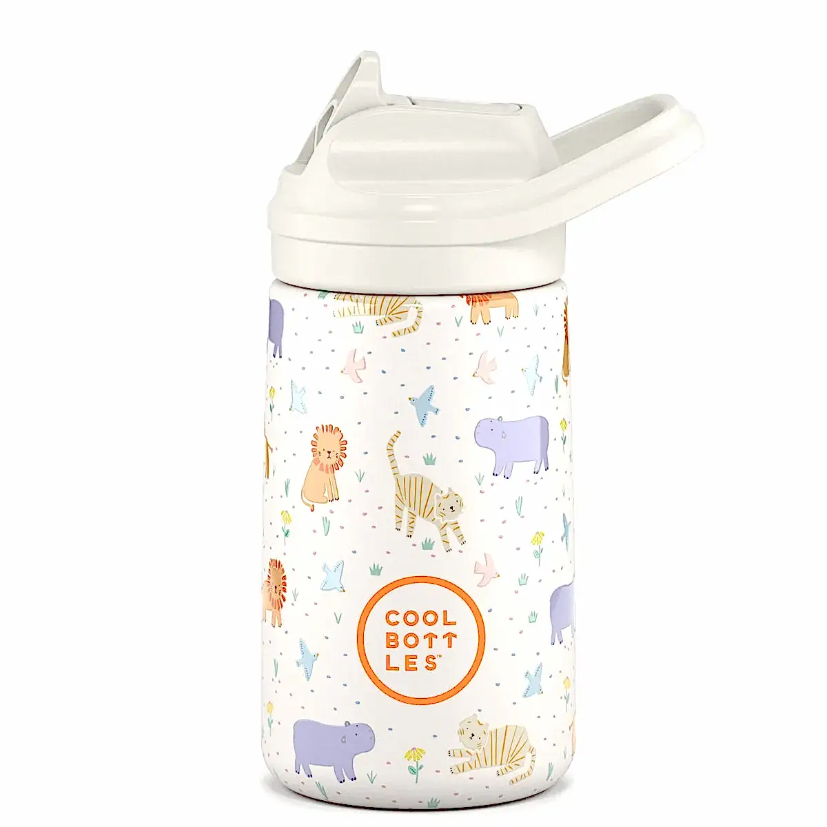 Cool Bottles Paslanmaz Çelik Suluk - The Kiddie Bottle Roar Time 350 ml