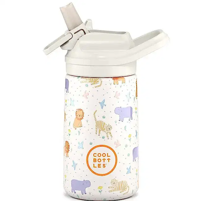 Cool Bottles Paslanmaz Çelik Suluk - The Kiddie Bottle Roar Time 350 ml