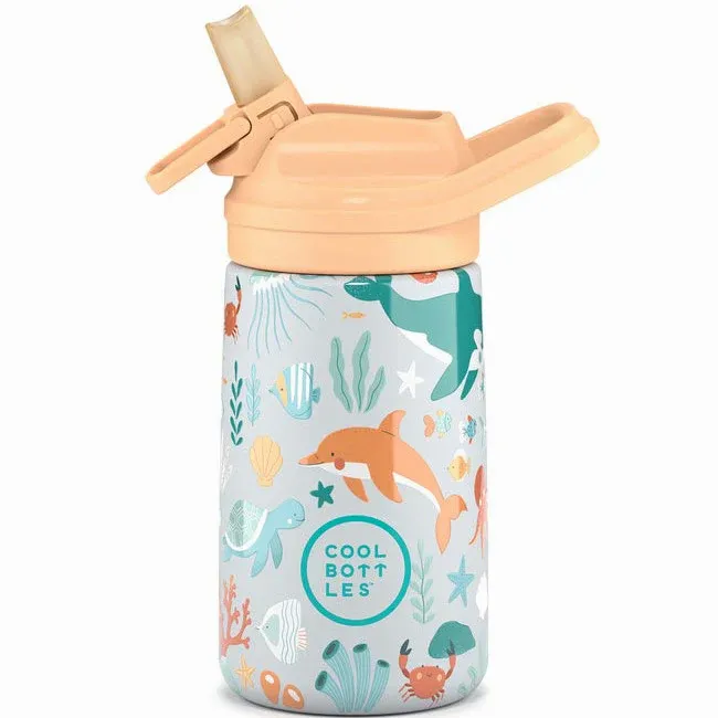 Cool Bottles Paslanmaz Çelik Suluk - The Kiddie Bottle Underwater World 350 ml