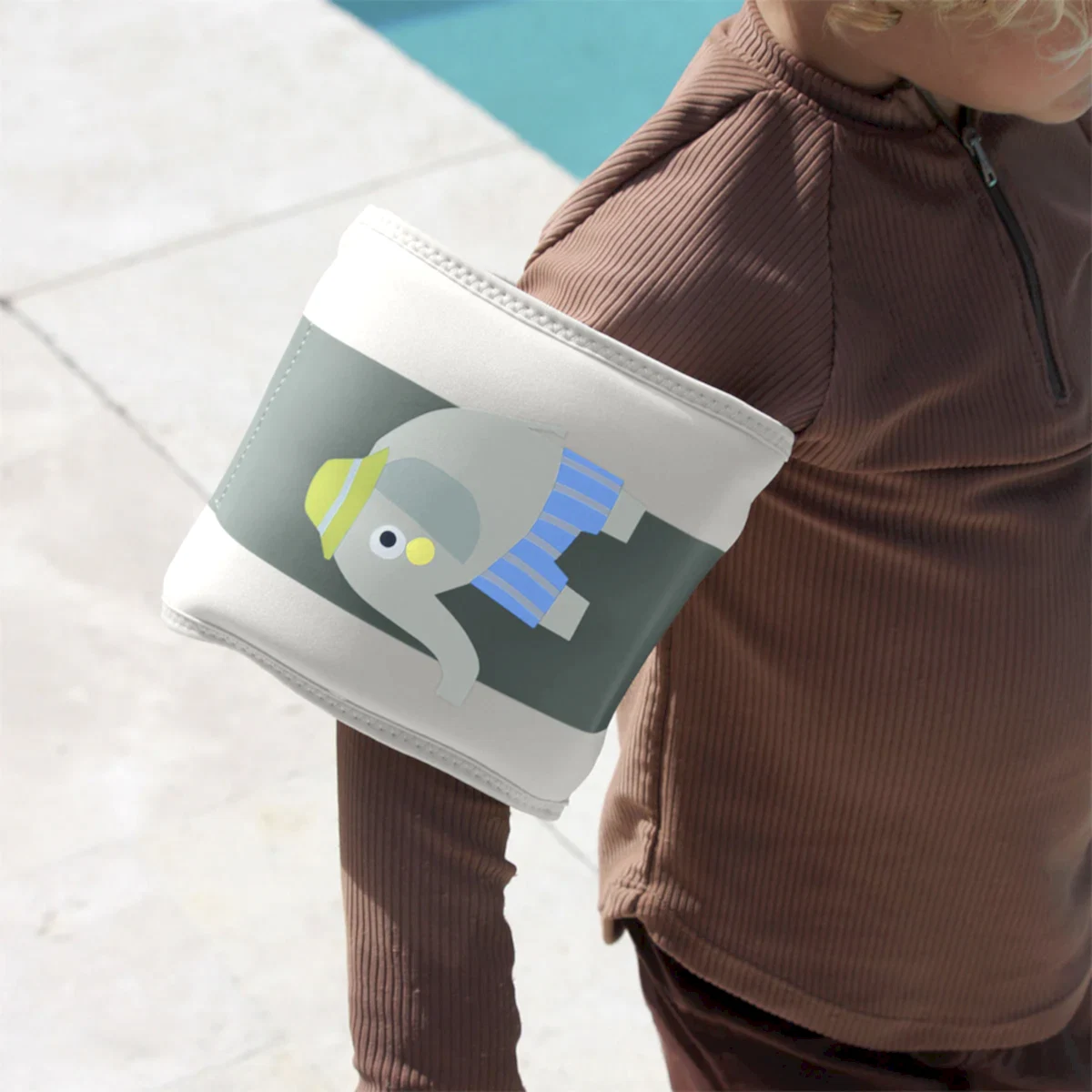 Sunnylife Çocuk Kolluk Eli Fil - Yeşil Çizgili