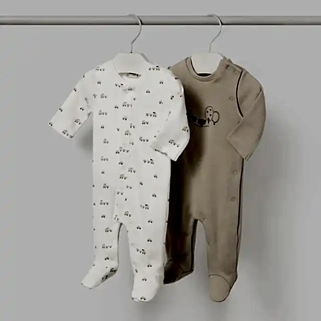 Mayoral Kışlık Erkek Bebek Tulum İkili Set Bej