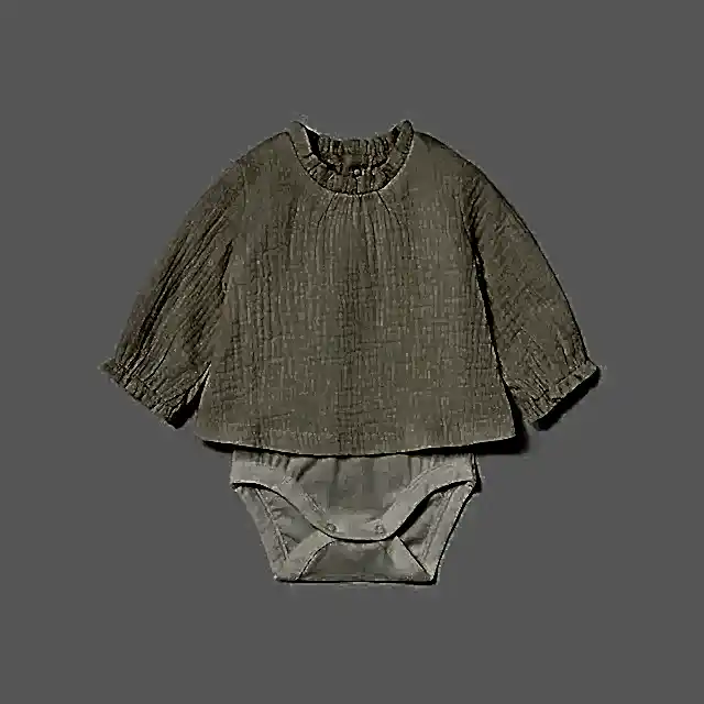 Mayoral Kışlık Kız Bebek Uzun Kol Body Ekru