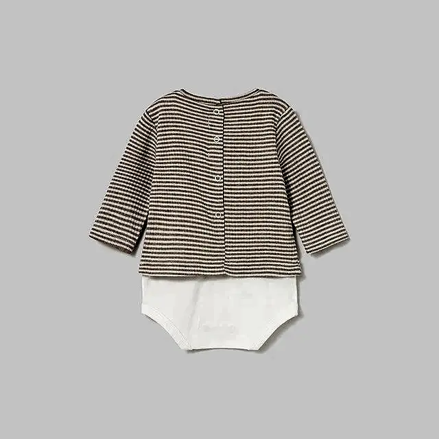 Mayoral Kışlık Erkek Bebek Uzun Kol Sweatshirt Body Bej